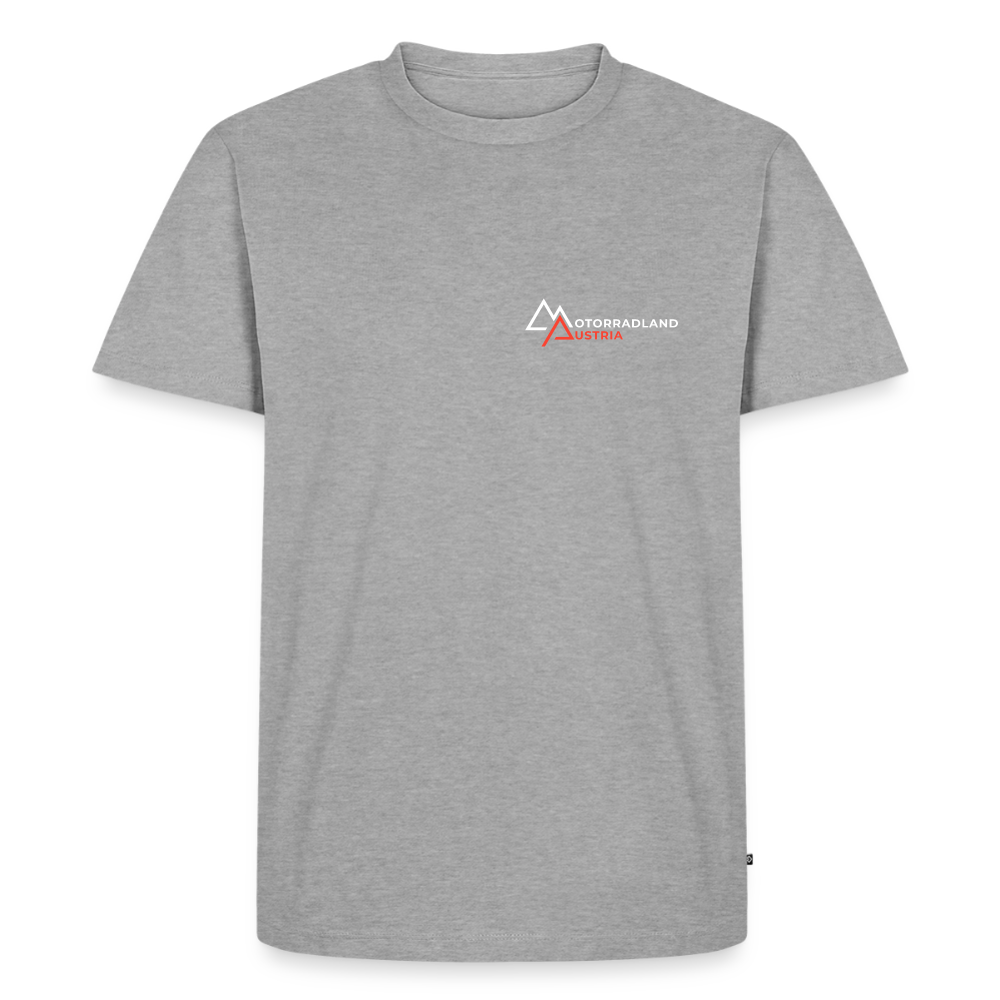Respect for Bikers Motorrad T-Shirt Herren - Grau meliert