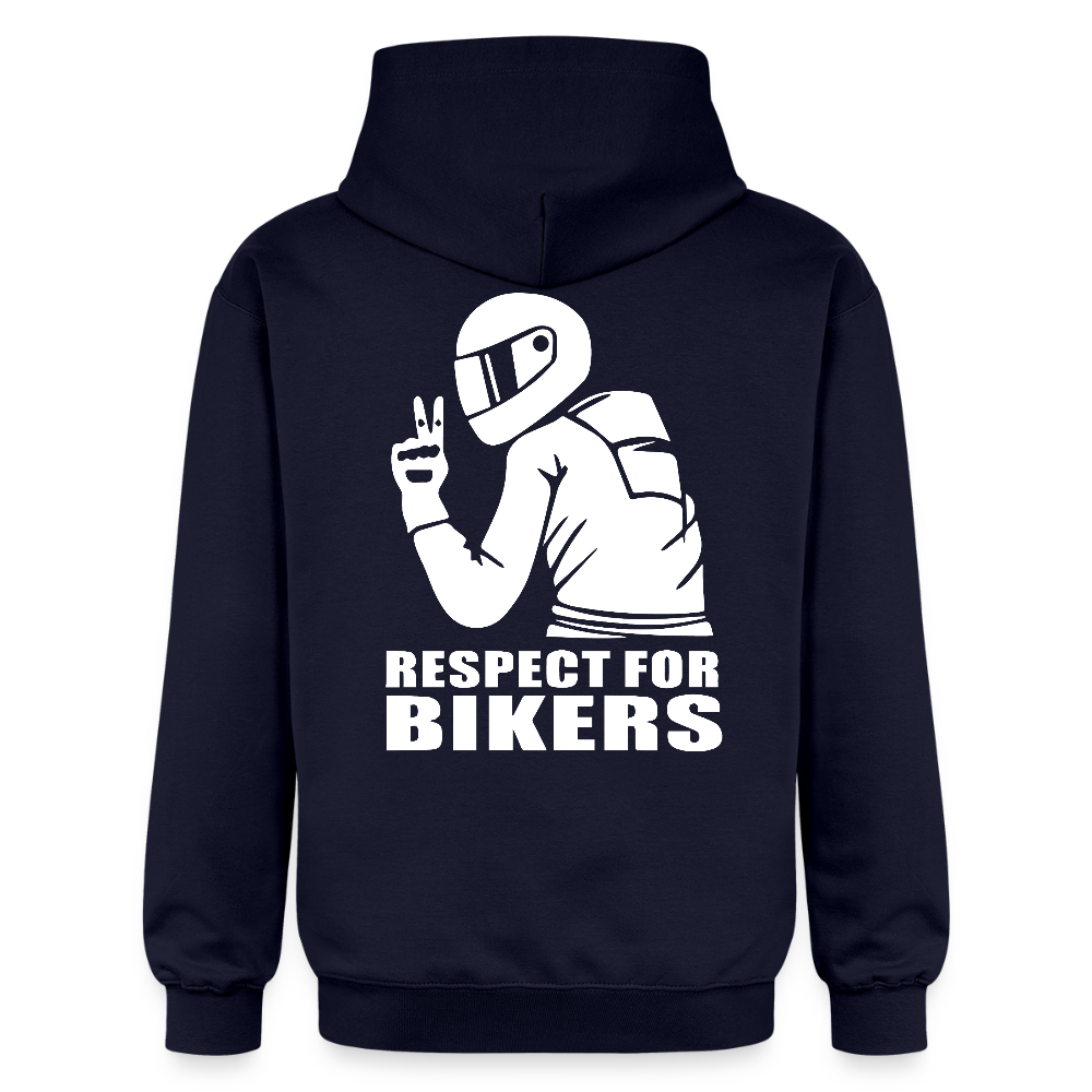 Respect for Bikers Hoodie - Navy