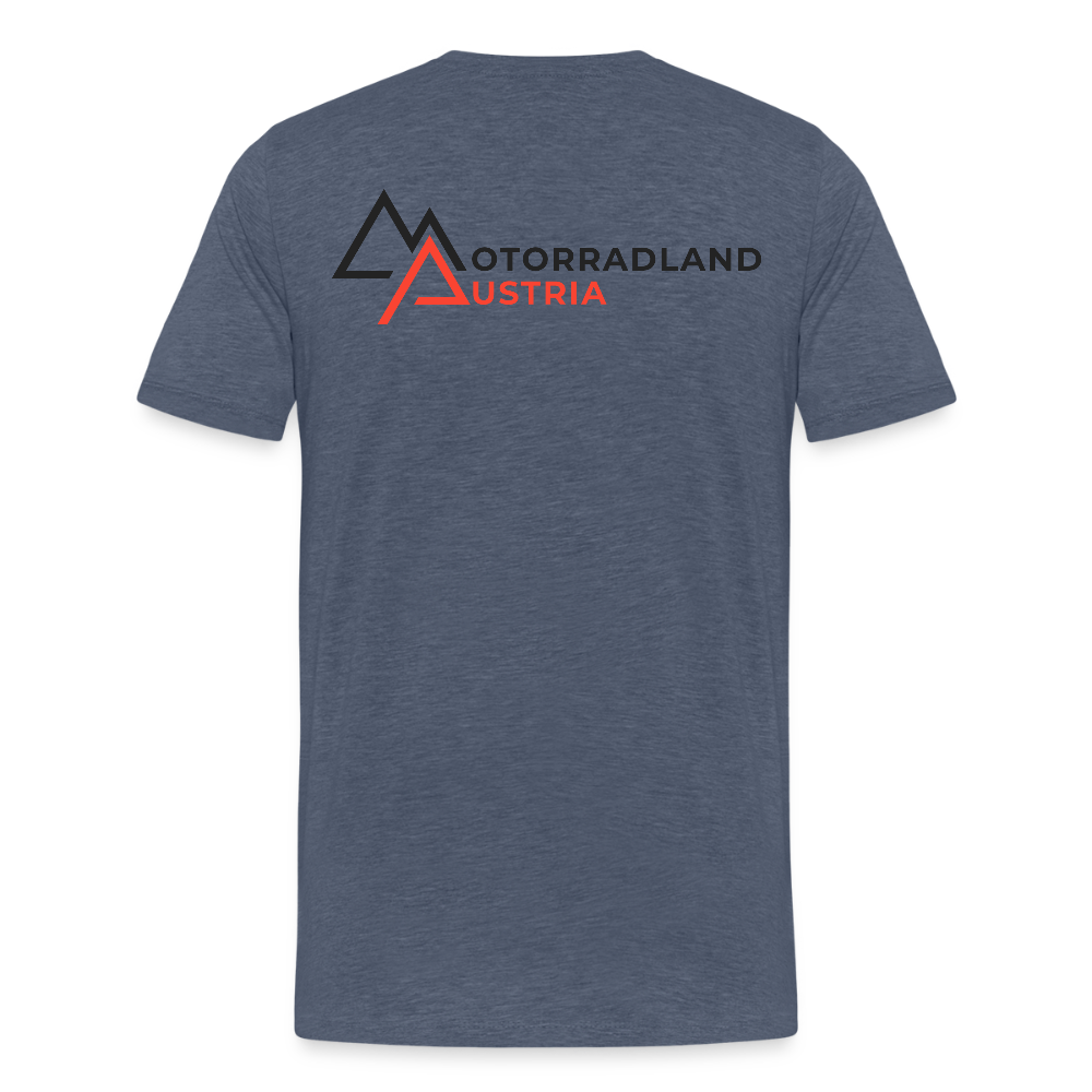 Bike Life "Retro" T-Shirt - Blau meliert