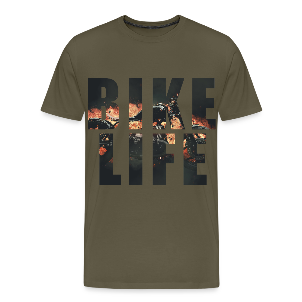 Bike Life "Retro" T-Shirt - Khaki