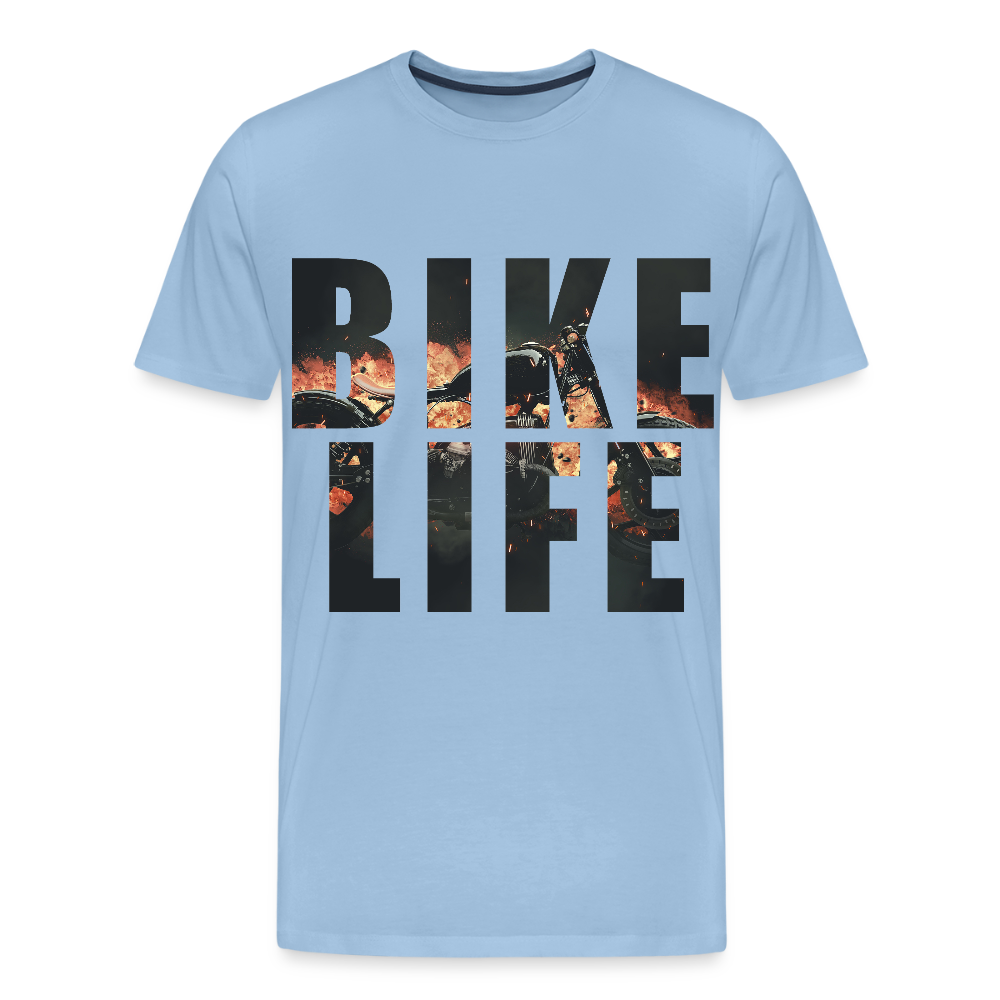 Bike Life "Retro" T-Shirt - Sky