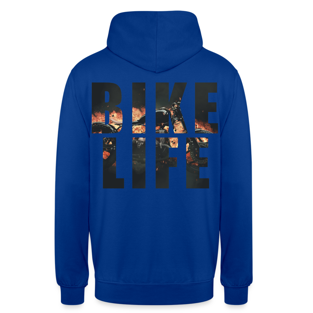 Bike Life Retro Hoodie - Royalblau
