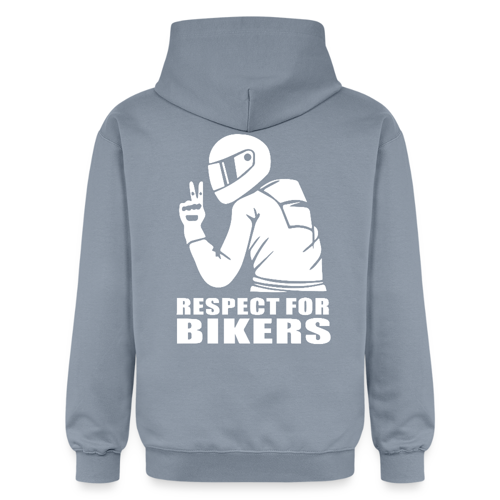 Respect for Bikers Hoodie - Blau