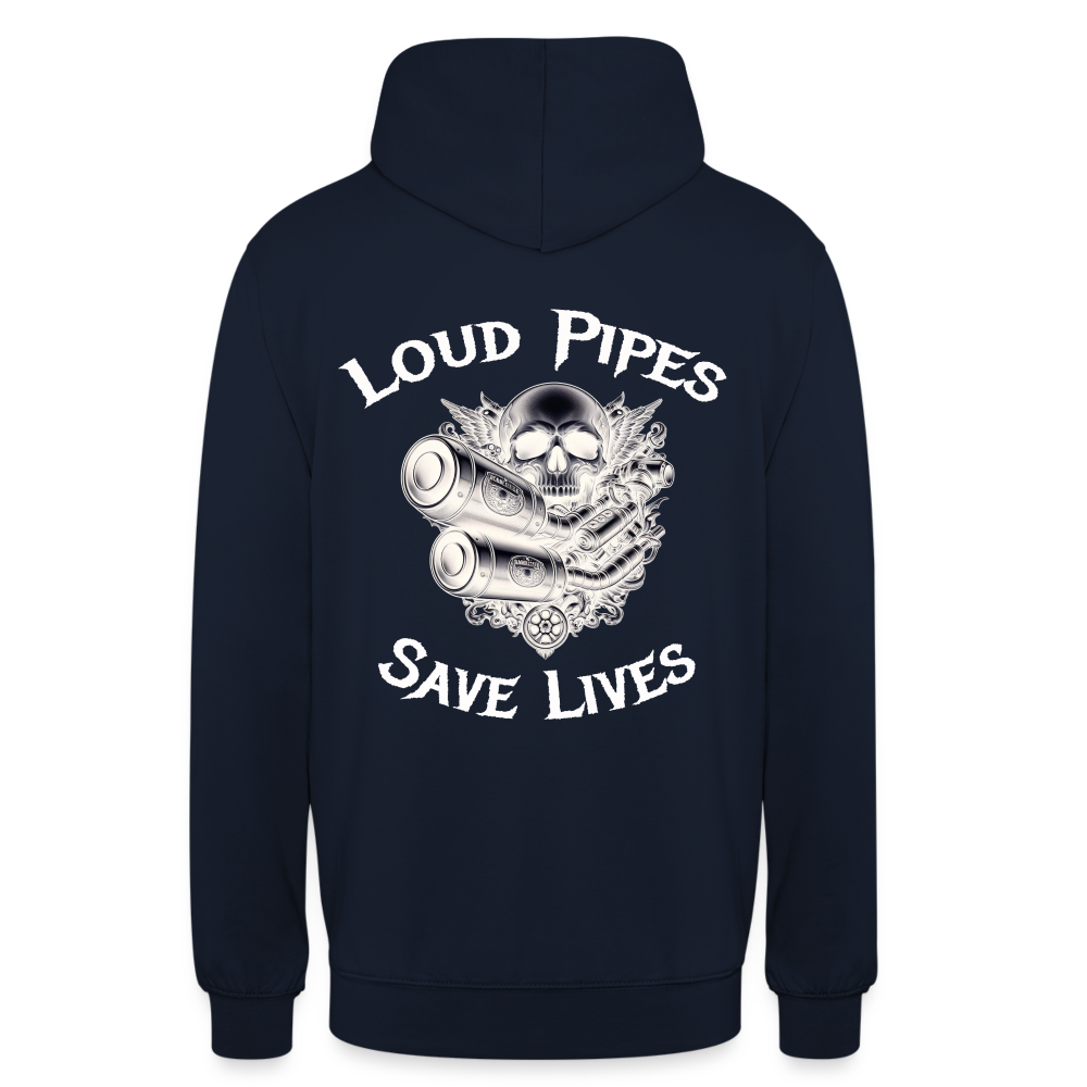 Loud Pipes Hoodie Unisex - Navy