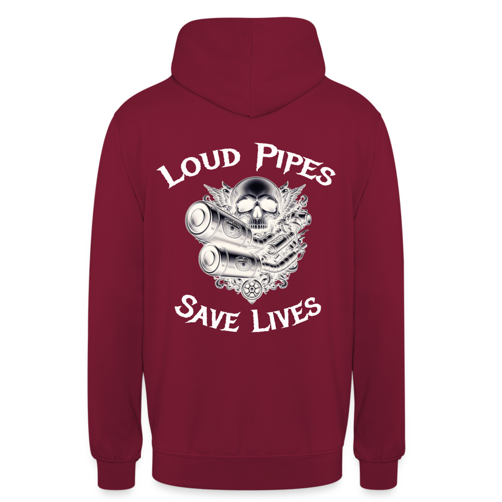 Loud Pipes Hoodie Unisex - Bordeaux