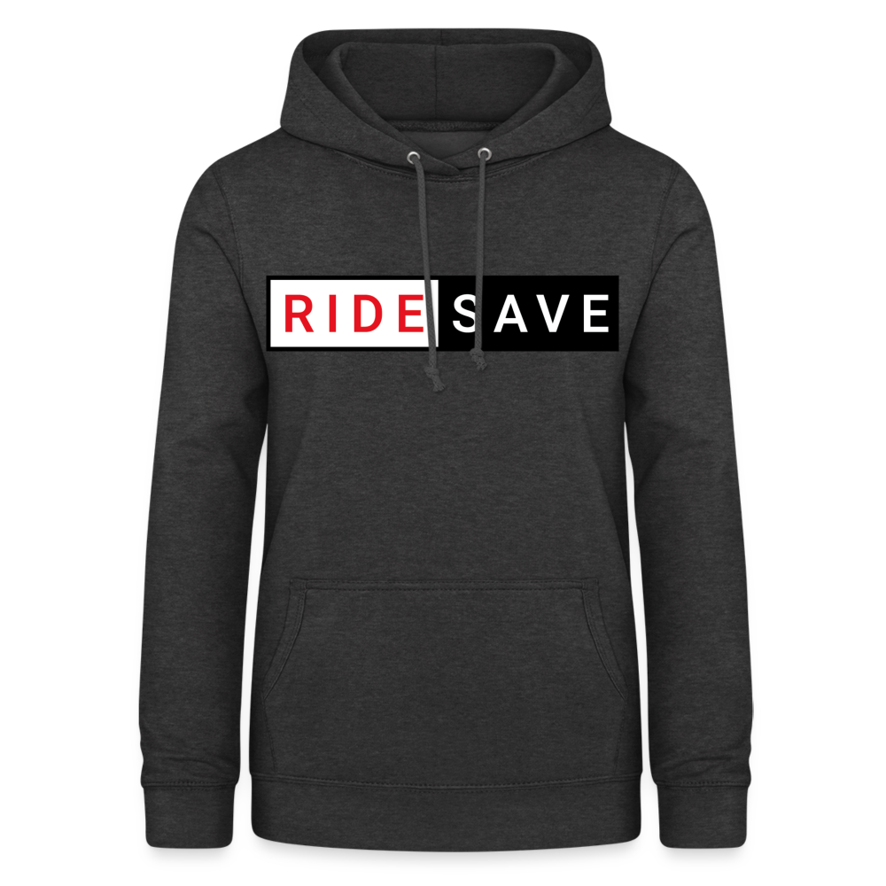 RIDE SAVE Hoodie Women - Anthrazit