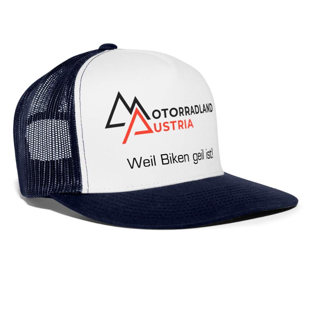 Trucker Cap - Weiß/Navy