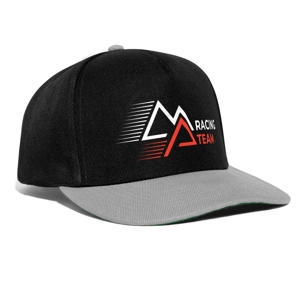 Snapback Cap Racing - Schwarz/Grau