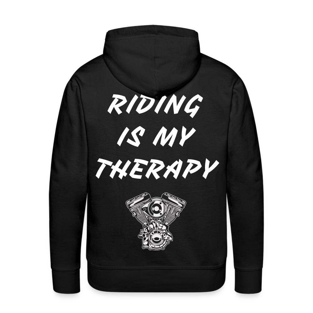 Riding is my Therapy Hoodie - Schwarz