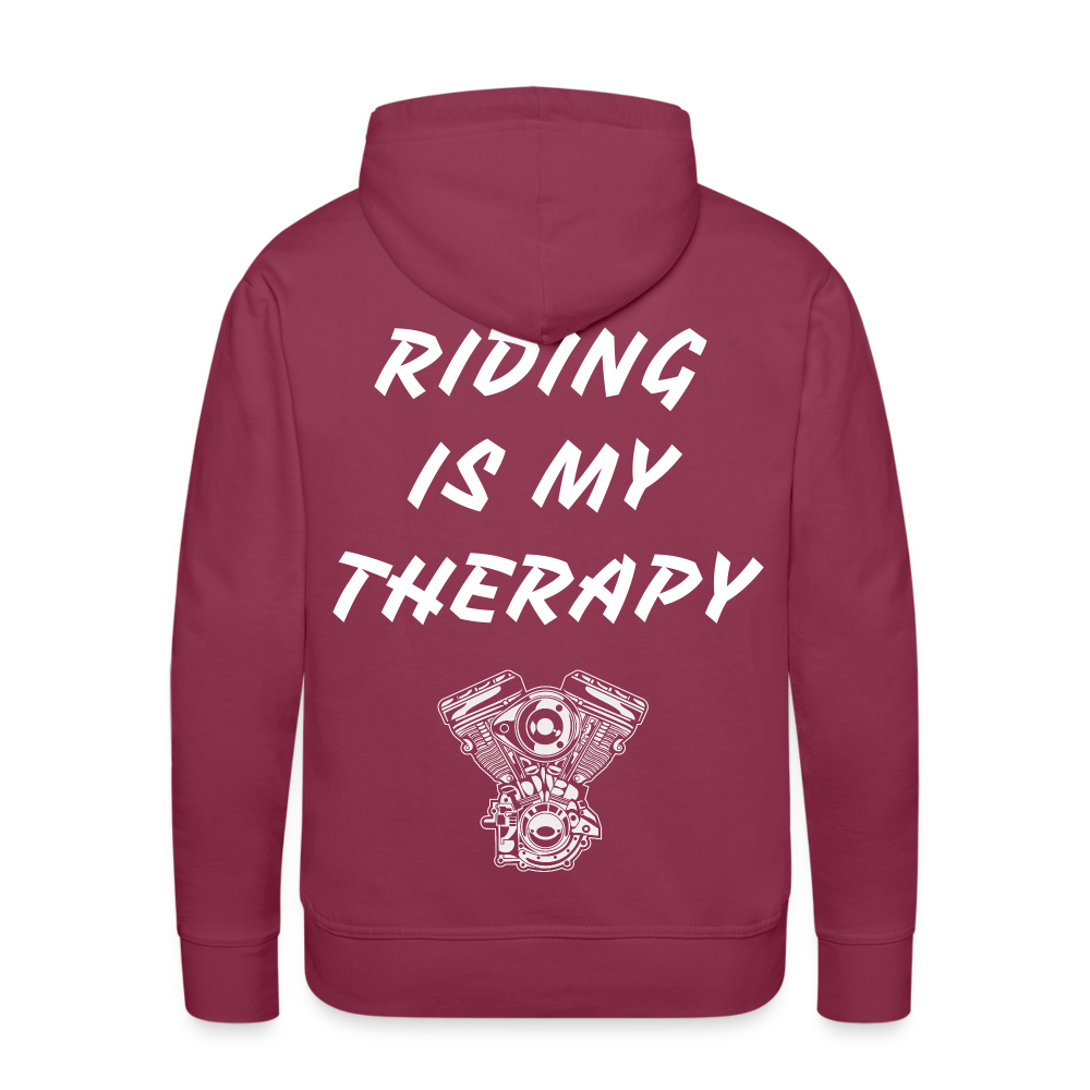Riding is my Therapy Hoodie - Bordeaux