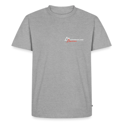 Respect for Bikers Motorrad T-Shirt Herren - Grau meliert