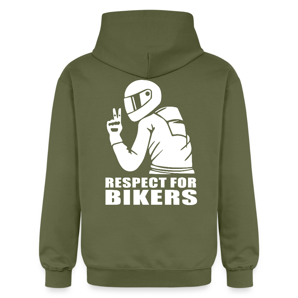 Respect for Bikers Hoodie - Militärgrün