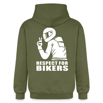 Respect for Bikers Hoodie - Militärgrün