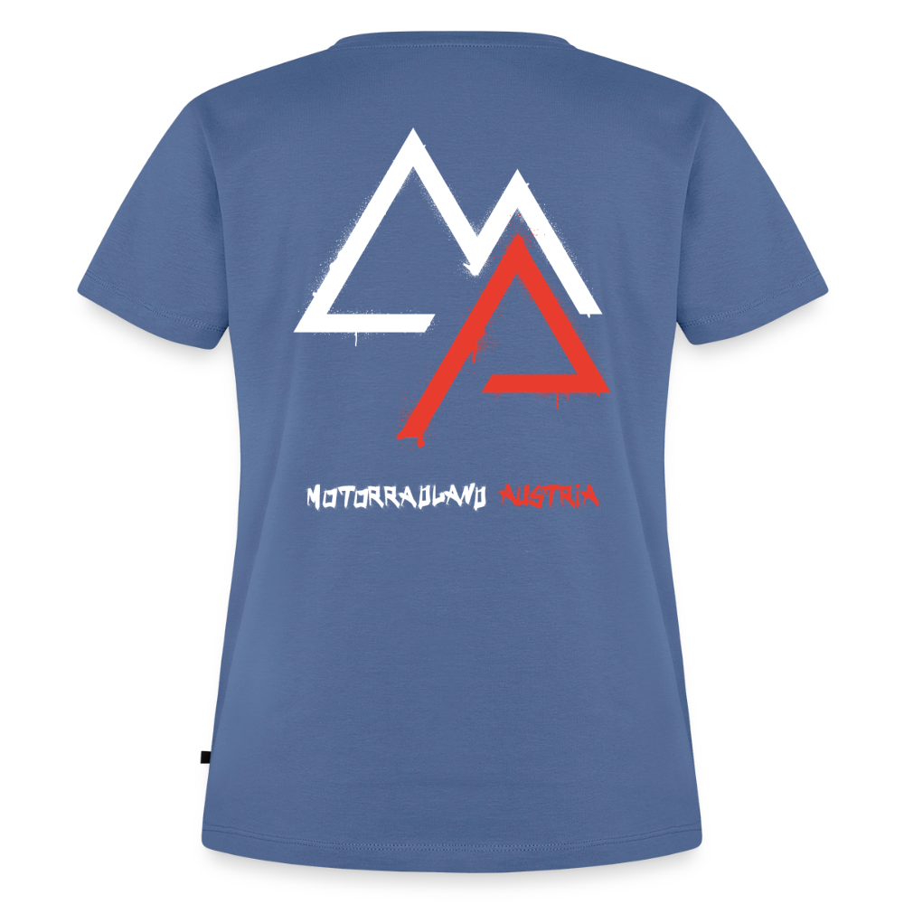 Weil Biken geil ist! Motorrad Damen T-Shirt - Taubenblau