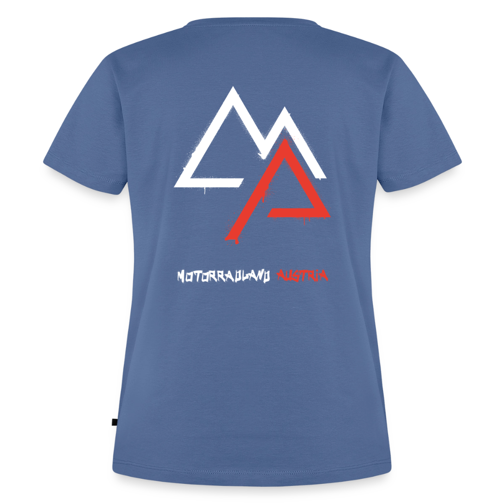 Weil Biken geil ist! Motorrad T-Shirt Damen - Taubenblau