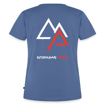 Weil Biken geil ist! Motorrad T-Shirt Damen - Taubenblau