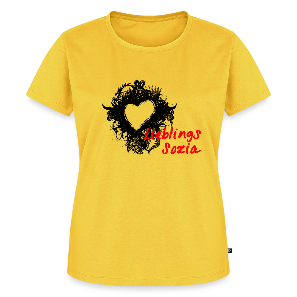 Lieblings Sozia Motorrad T-Shirt - Gelb
