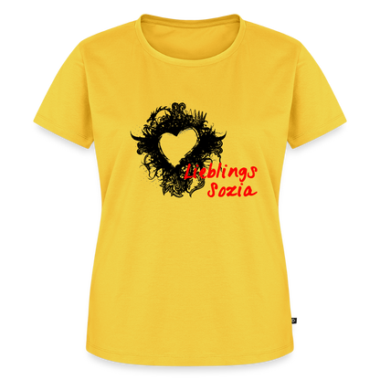 Lieblings Sozia Motorrad T-Shirt - Gelb