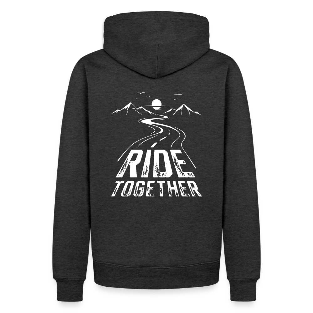 Ride Together Motorrad Hoodie Herren - Anthrazit meliert