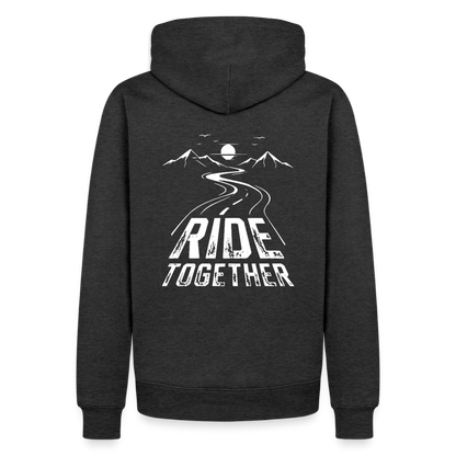 Ride Together Motorrad Hoodie Herren - Anthrazit meliert