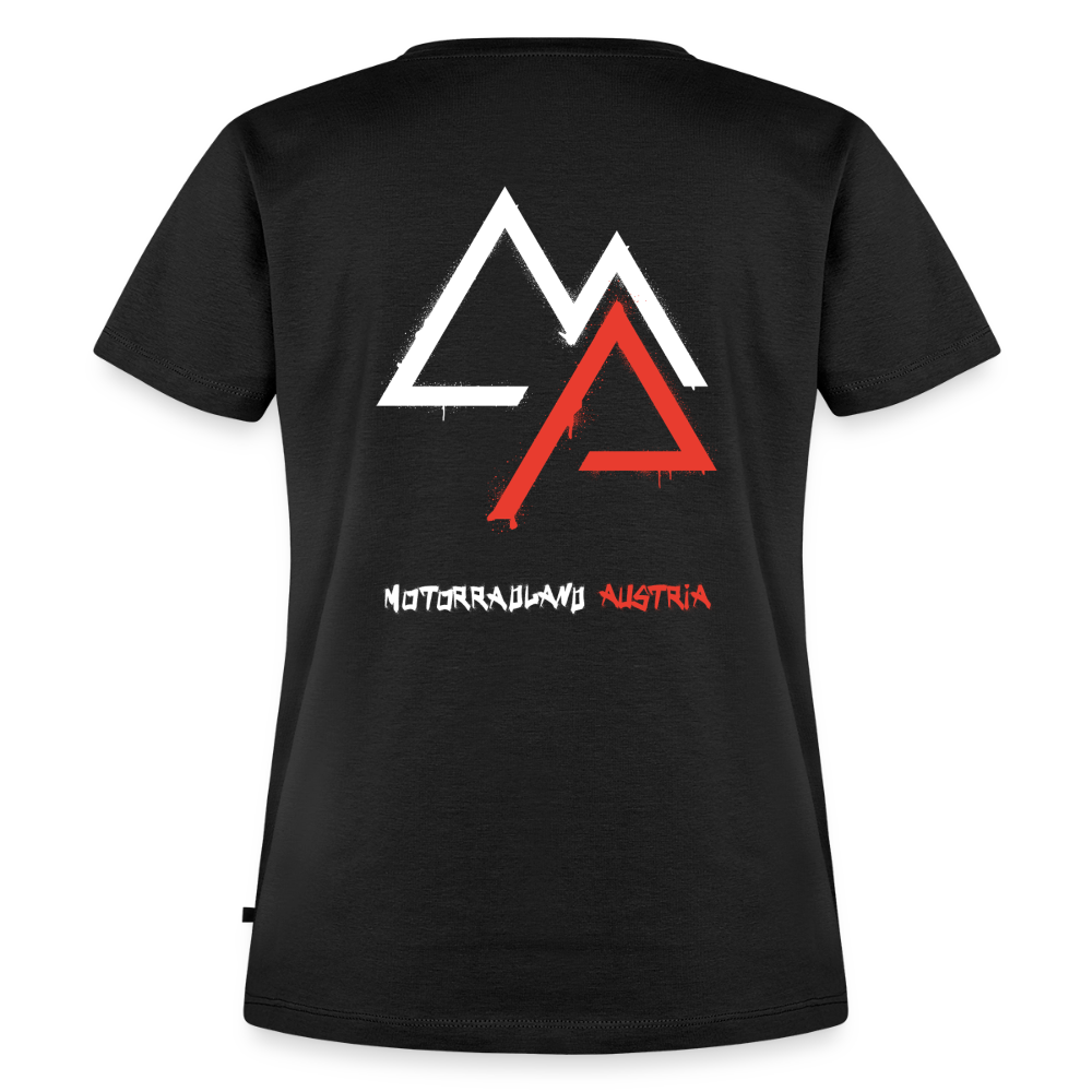 Weil Biken geil ist! Motorrad T-Shirt Damen - Schwarz