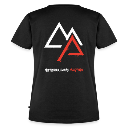 Weil Biken geil ist! Motorrad T-Shirt Damen - Schwarz