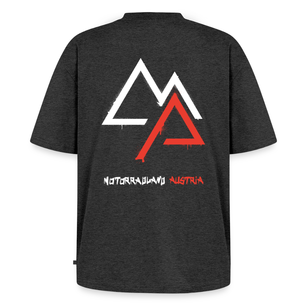 Weil Biken geil ist! Oversized Motorrad T-Shirt Herren - Anthrazit meliert