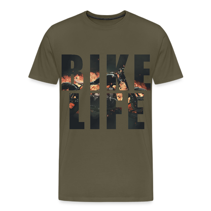 Bike Life "Retro" T-Shirt - Khaki