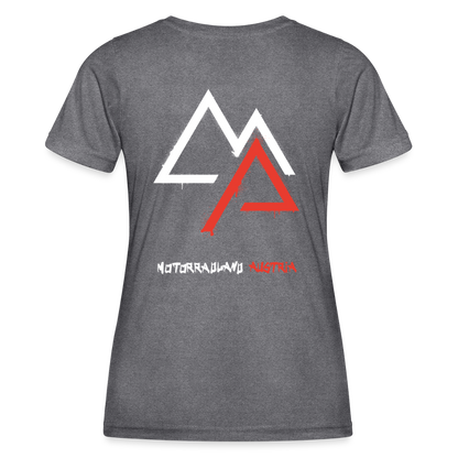 Weil Biken geil ist! Motorrad Funktions-T-Shirt Damen - dunkle Melange 