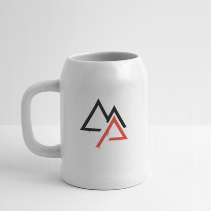 Motorrad Bierkrug - Weiß