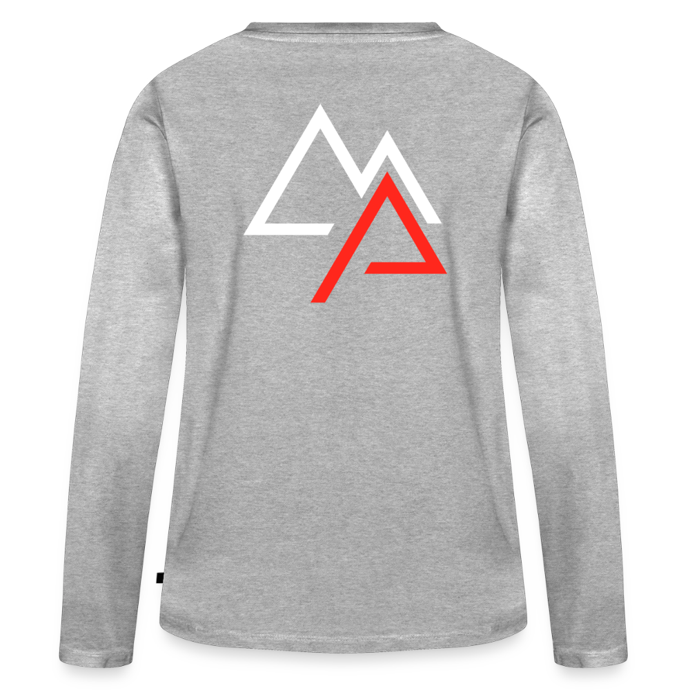 Motorrad Longsleeve Damen - Grau meliert