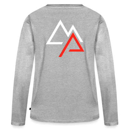 Motorrad Longsleeve Damen - Grau meliert