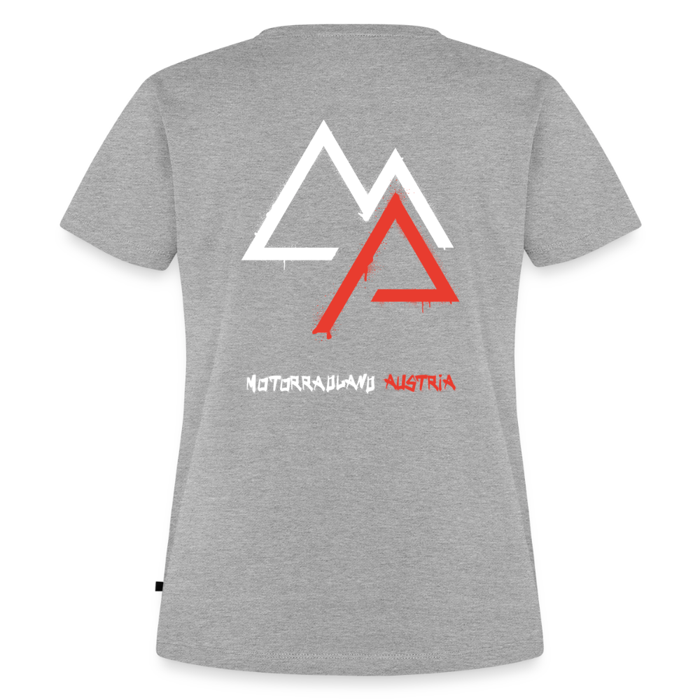 Weil Biken geil ist! Motorrad T-Shirt Damen - Grau meliert