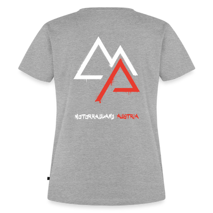 Weil Biken geil ist! Motorrad T-Shirt Damen - Grau meliert
