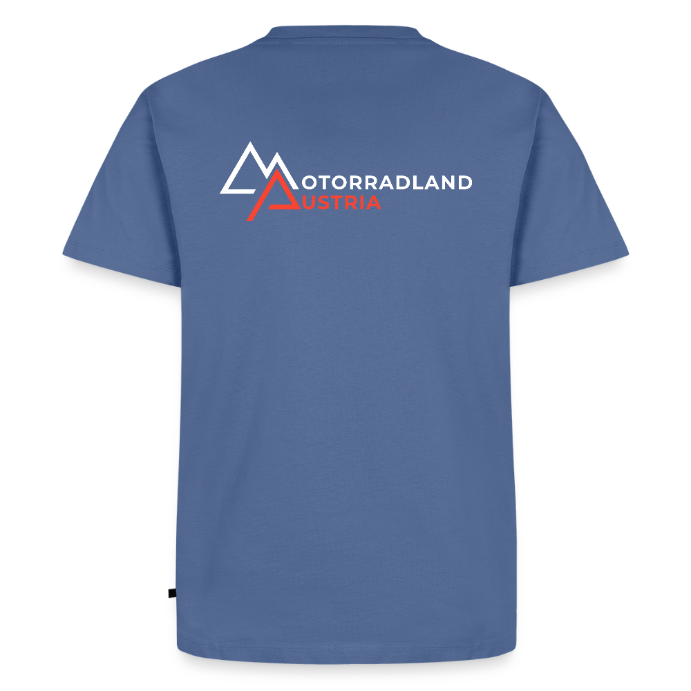 Riding is my Therapy Motorrad T-Shirt - Taubenblau