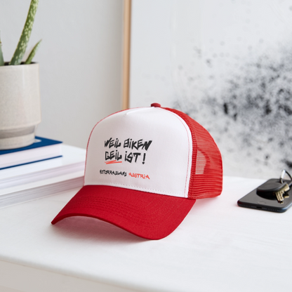 Motorradland Austria Biker Cap - Weiß/Rot