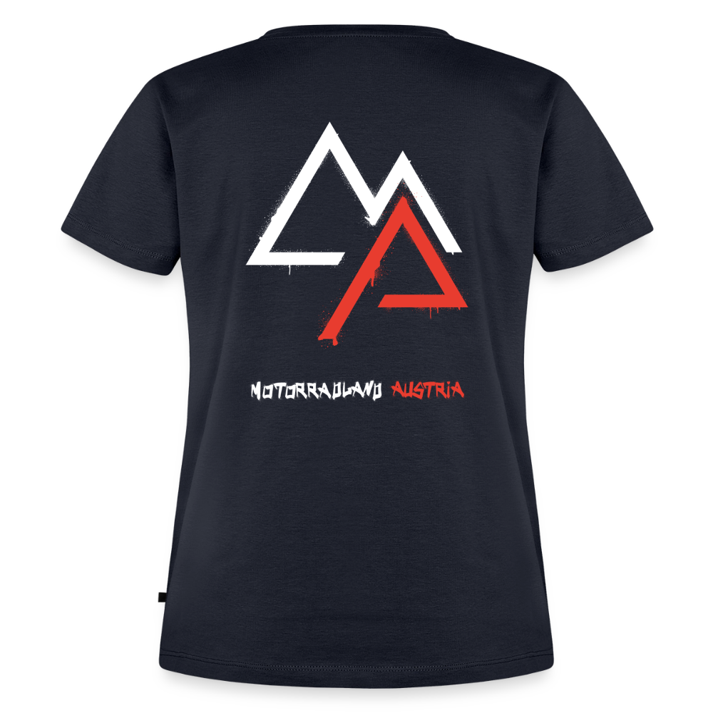 Weil Biken geil ist! Motorrad T-Shirt Damen - Navy