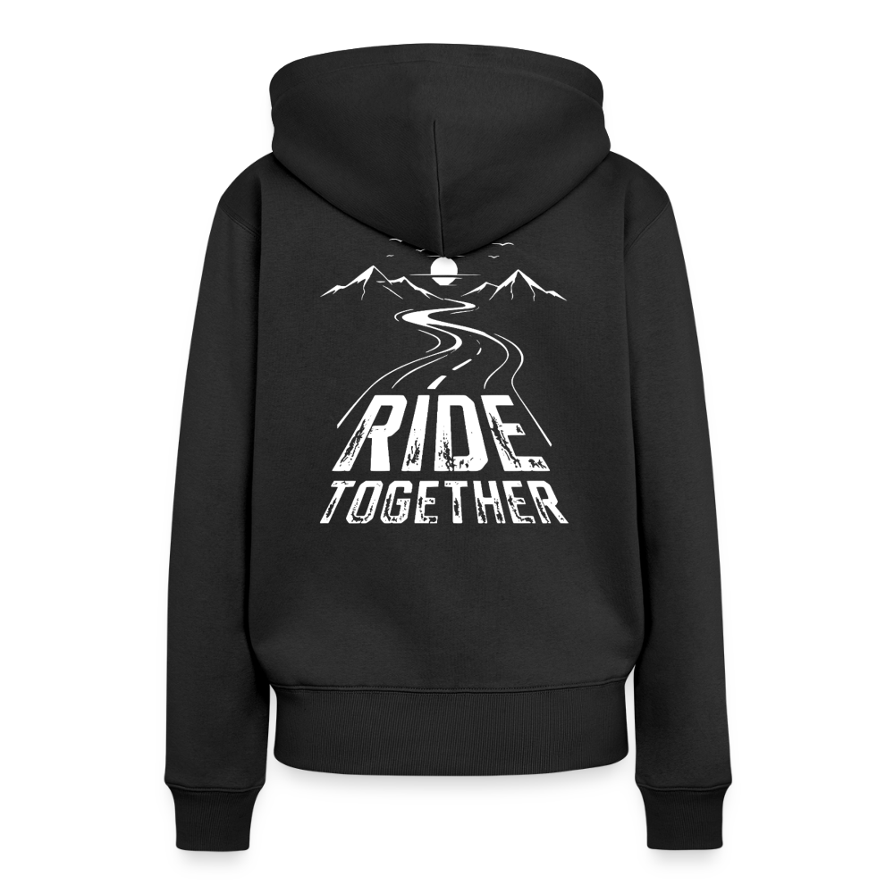 Ride Together Motorrad Hoodie Damen - Schwarz