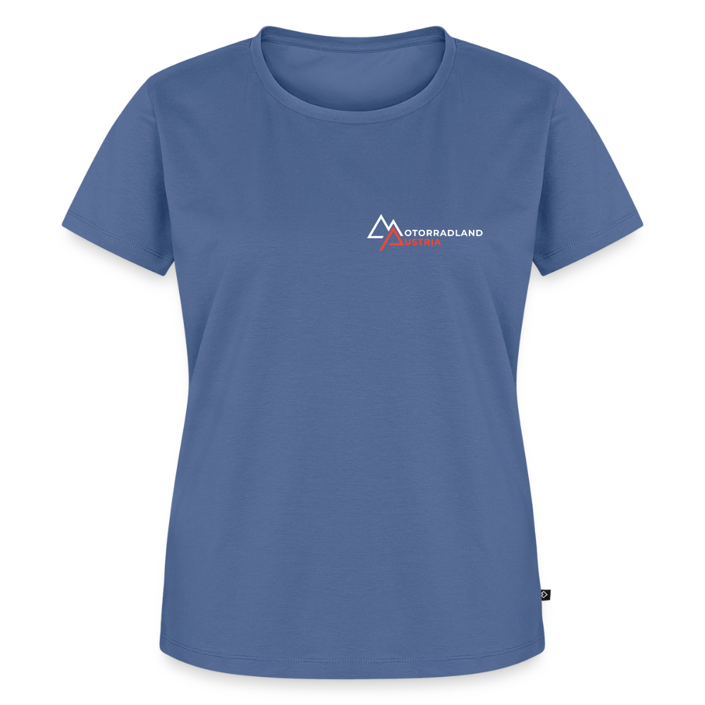 Motorrad T-Shirt Damen - Taubenblau