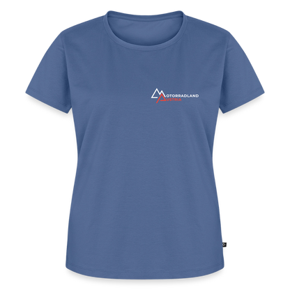 Motorrad T-Shirt Damen - Taubenblau