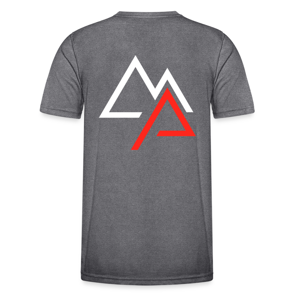 Motorrad Funktions T-Shirt Herren - dunkle Melange 