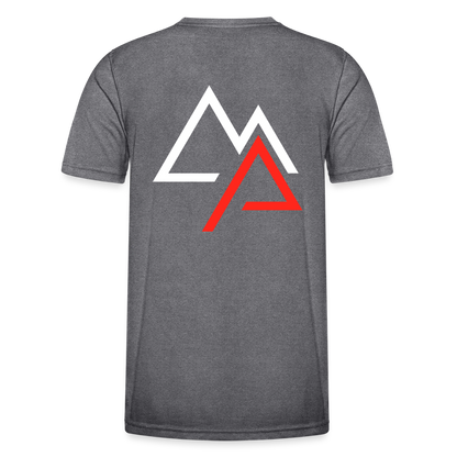 Motorrad Funktions T-Shirt Herren - dunkle Melange 
