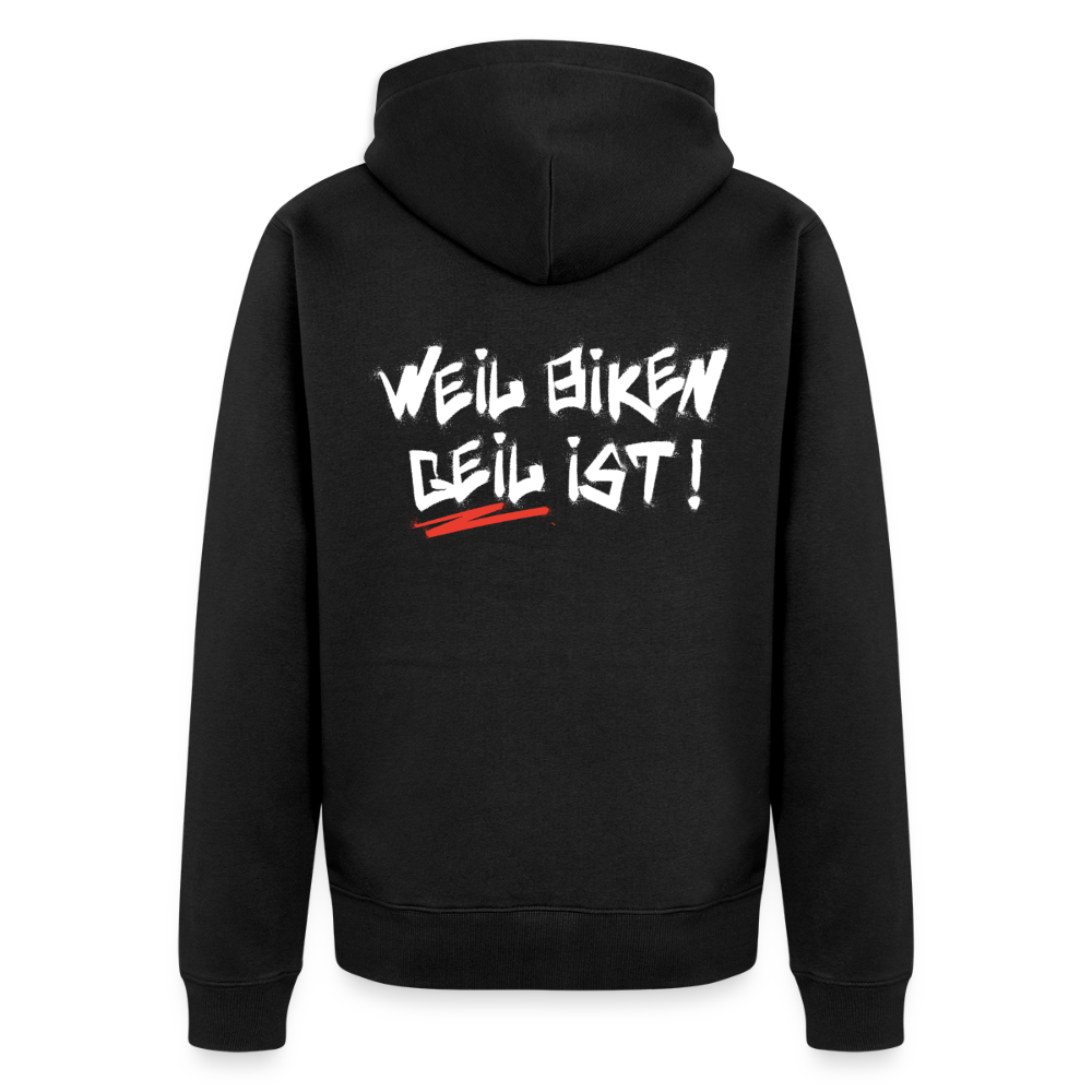 Weil Biken geil ist! Motorrad Zipper Herren - Schwarz