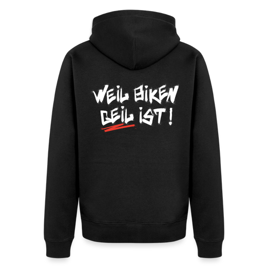 Weil Biken geil ist! Motorrad Zipper Herren - Schwarz