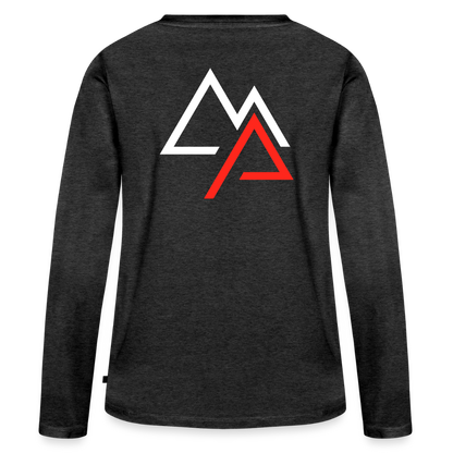 Motorrad Longsleeve Damen - Anthrazit meliert