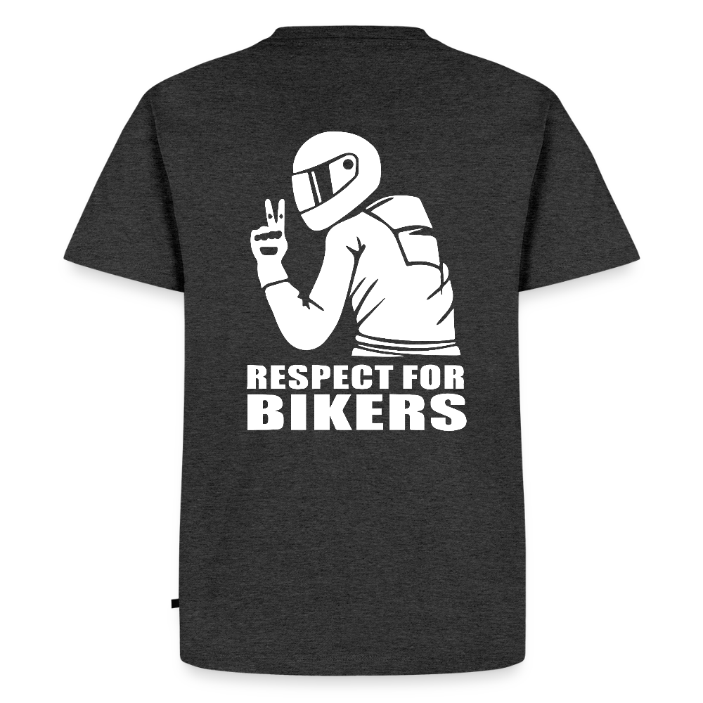 Respect for Bikers T-Shirt - Anthrazit meliert