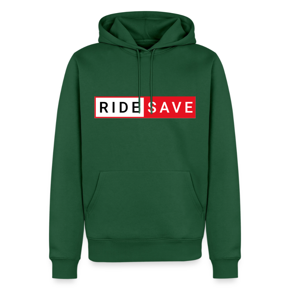 RIDE SAVE Motorrad Hoodie Herren - Flaschengrün