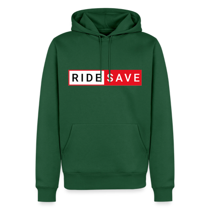 RIDE SAVE Motorrad Hoodie Herren - Flaschengrün