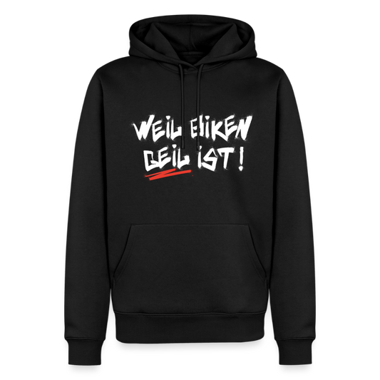 Weil Biken geil ist! Motorrad Hoodie Herren - Schwarz