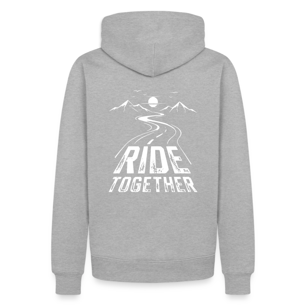 Ride Together Motorrad Hoodie Herren - Grau meliert